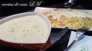 SALSA ALFREDO IDEAL PARA PASTAS SALSA MUY FÁCIL Y RÁPIDA [upl. by Johppa]