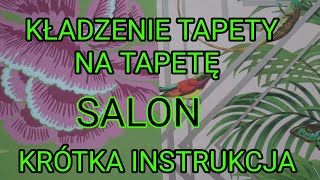 KLEJENIE TAPETY NA TAPETÄ  PRZYGOTOWANIE ODMIERZANIE [upl. by Ehling]