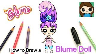 How to Draw Blume Dolls Easy  Cora [upl. by Jolanta]