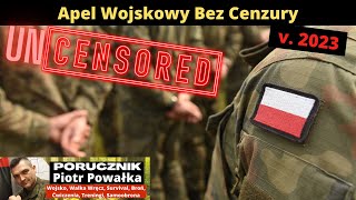 Apel Wojskowy BEZ CENZURY v 2023 Dobrowolna Zasadnicza Służba Wojskowa [upl. by Nellahs]