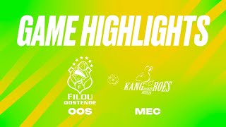 Filou Oostende vs Kangoeroes Basket Mechelen  Game Highlights [upl. by Akeim]