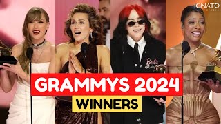 GRAMMYS 2024 WINNERS  GANADORES [upl. by Salzhauer]