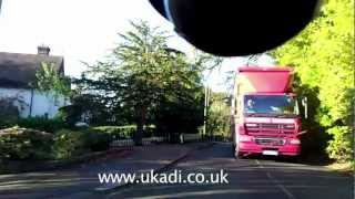 HGV Going Too Fast Round Corner Country Lane [upl. by Sephira491]