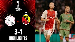 Ajax  Jagiellonia Białystok 30 Highlights UEFA Europa League Playoff ajax vs jagiellonia [upl. by Krahmer]