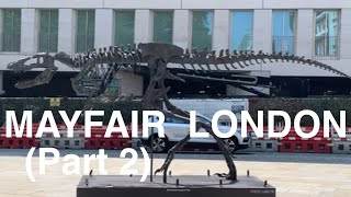 Walking around in MAYFAIR 🇬🇧 LONDON part 2 Berkeley Square Farm Street Church 11 May 2024 [upl. by Odnomyar]