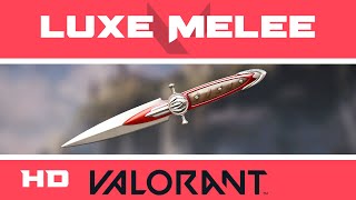 Luxe Melee  VALORANT Knife Skin  HD Skins Showcase [upl. by Ilyk]