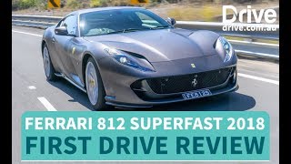 Ferrari 812 Superfast 2018 First Drive Review  Drivecomau [upl. by Ytitsahc]