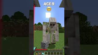 POV Your Best Toxic Friend at different Ages meme minecraft shorts [upl. by Erodavlas]