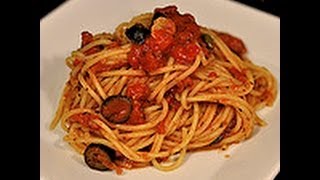 Recipe for Spaghetti Puttanesca [upl. by Sobmalarah]