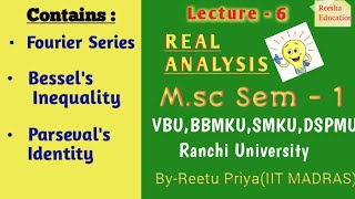 Fourier Series Parsevals Identity Bessels Inequality Definitions VBU BBMKU RU SMKU DSPMU [upl. by Collin685]