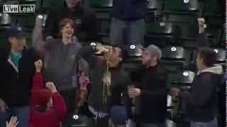 man catches baseball in his beer [upl. by Bauer211]