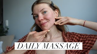 Daily Face Massage  NATURAL FACELIFT [upl. by Maia]