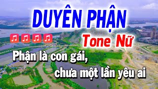 Duyên Phận Karaoke Tone Nữ Nhạc Sống  Tuyết Nhi [upl. by Steinke]