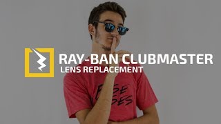 How to Change The Lenses in Your Ray Ban 3016 Clubmaster [upl. by Ahsiuqat]