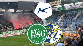 FC StGallen vs FC Luzern  Stadionvlog  RUDELBILDUNGEN  LAST MINUTE TOR IM KAMPF UM DIE PLAYOFFS🤯 [upl. by Gnourt869]