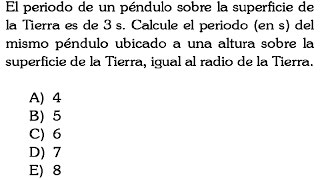 MOVIMIENTO OSCILATORIOPENDULO SIMPLEadmisión universidad de ingenieríaFísica [upl. by Anisah]