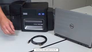 FARGO DTC1500 how to setup your card printer [upl. by Jaela558]