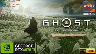 GHOST OF TSUSHIMA  RTX 4070 Ti  RYZEN 7 7800X3D  1440p Max Settings [upl. by Ciredor]