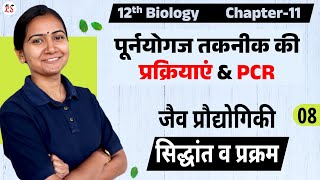 L8 पूर्नयोगज तकनीक की प्रक्रियाएं amp PCR अध्याय11 जैव प्रौद्योगिकी  12th Bio [upl. by Zipnick]