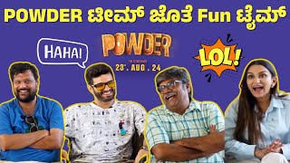 Powder Movie Team Exclusive Fun Interview  Diganth  Dhanya Ramkumar  Anirudh  Rangayana Raghu [upl. by Peatroy633]