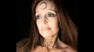 Arianrhod Welsh Celtic Moon Goddess makeup tutorial [upl. by Einaffit]