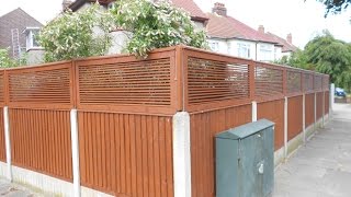 How to make a Louvered Trellis  Part 2 of 2 final construction painting and fitting [upl. by Ardnaz]