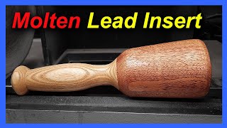 Woodturning  Carving Mallet with Lead Insert Sapele and Ash [upl. by Yrrep]