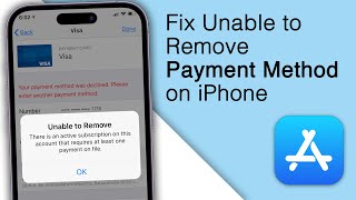 Fix Unable to Remove Payment Method because Active Subscription on iPhone 2023 [upl. by Sseb]