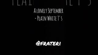 A lonely september Plain white Ts by Frateri cover music plainwhitets frateri alonelyseptember [upl. by Trilby905]