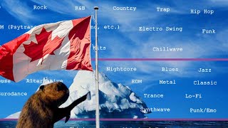 Exploring The Music Genres Iceberg with your favorite Canadian  Tier 1 REUPLOADED [upl. by Nomelihp465]