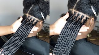 BRAIDS CLASS Get Perfect box braids size Parting size for spacing and Fullness  Gripping roots [upl. by Skantze163]