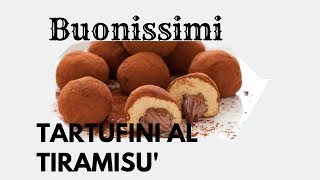 Tartufini al Tiramisu La Ricetta di Cartisia [upl. by Nahtnaoj956]