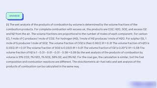 Calculate the stoichiometric air fuel ratio for the combustion of a sample of dr anthracite of the f [upl. by Tuhn]