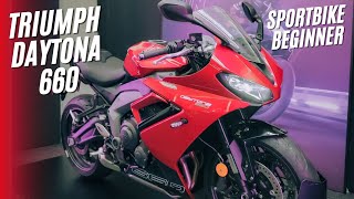 SPORTBIKE BARU TRIUMPH DAYTONA 660 [upl. by Other521]