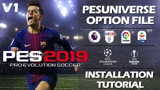 Pes 2019 En İyi Lisans Yaması  Kolay Kurulum  Şampiyolar Ligi Dahil [upl. by Adnohsak515]