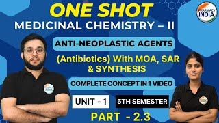 ANTIBIOTICS  UNIT  1  MEDICINAL CHEMISTRY  BPHARMA  5 SEMESTER  ANTINEOPLASTIC AGENTS [upl. by Eilata]