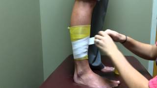 Shin Splint Taping  Health Tips From An Athletic Trainer [upl. by Niwrud98]