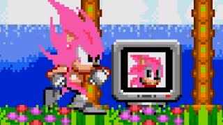 Sonic 2 but PINK SUPER SONIC 🌸 Sonic hacks Gameplay [upl. by Yenruogis]