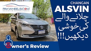 Changan Alsvin 13 MT 2021  Owners Review  PakWheels [upl. by Kerwinn]