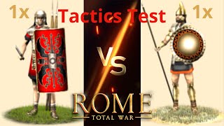 Tactics Test Royal Pikemen vs Legionary Cohort in OG Rome Total War [upl. by Hanikehs185]