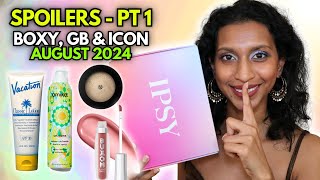 IPSY AUGUST 2024 SPOILERS Boxycharm Glam Bag amp Icon Box [upl. by Ahtael]