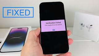 How to Fix Verification Failed This Apple ID is not active [upl. by Siramed]