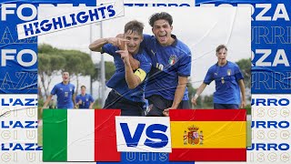 Highlights ItaliaSpagna 32  Under 16 31 maggio 2022 [upl. by Goldshlag294]