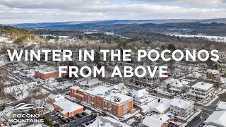 Winter Drone Tour of the Pocono Mountains [upl. by Zuliram56]