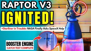 Raptor V3 Powers Up For The First Time Starship Flight 5 Ready For Launch But [upl. by Aidua]