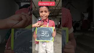 Multiples of 7education trending usefull viralvideo maths vibgyoreducation5623 [upl. by Einal]