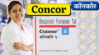 Bisoprolol Fumarate 5mg In Hindi  Concor 5mg Tablet Uses  Concor 5  Bisoprolol 5 Mg  Concor 5mg [upl. by Pete667]