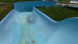 Kenosee Superslides Extreme Tube Slide POV Right Kenosee Lake SK [upl. by Ummersen]