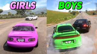 Girls vs Boys  Forza Horizon 5 [upl. by Delmore]