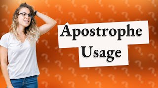 When not to use an apostrophe [upl. by Alli]